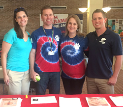 Pictured (from left to right) Erin McAdams, Dr. Jeremy Fletcher, Tracy O'Connor, and Christian O'Reilly