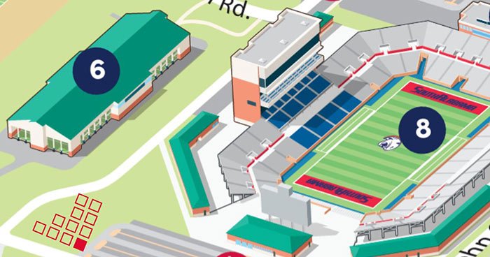 Jag City parking space for Arts and Sciences