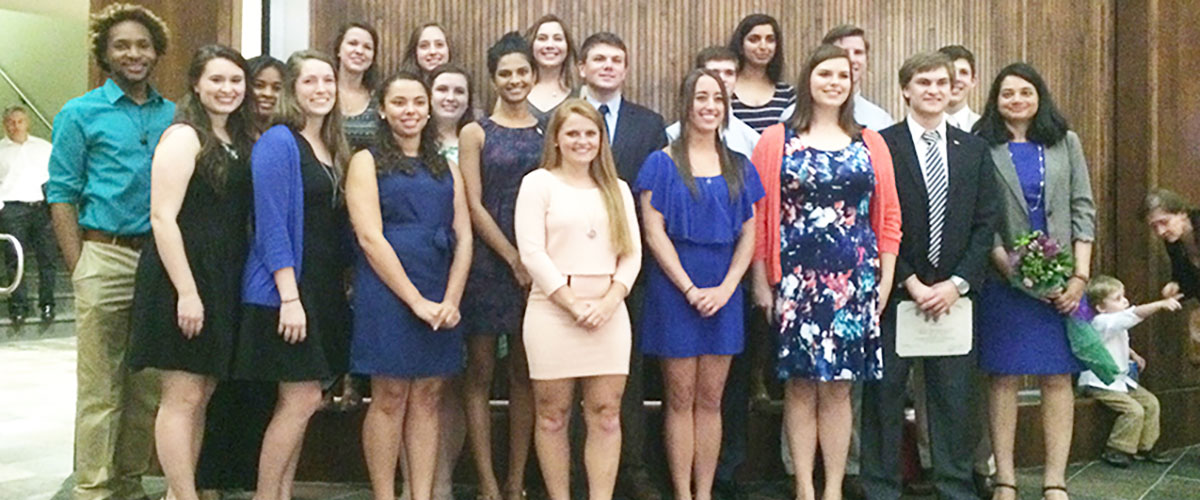 USA-Phi Sigma Iota Merit Scholarship recipients.