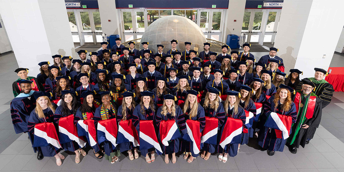 The Class of 2026 on the day of their Academic Hooding Ceremony