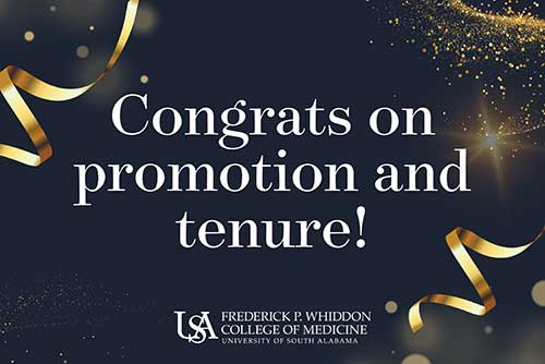 Congrats on promotion and tenure!
