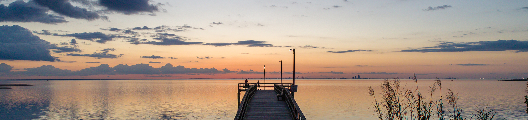 Fairhope pier over Mobile Bay