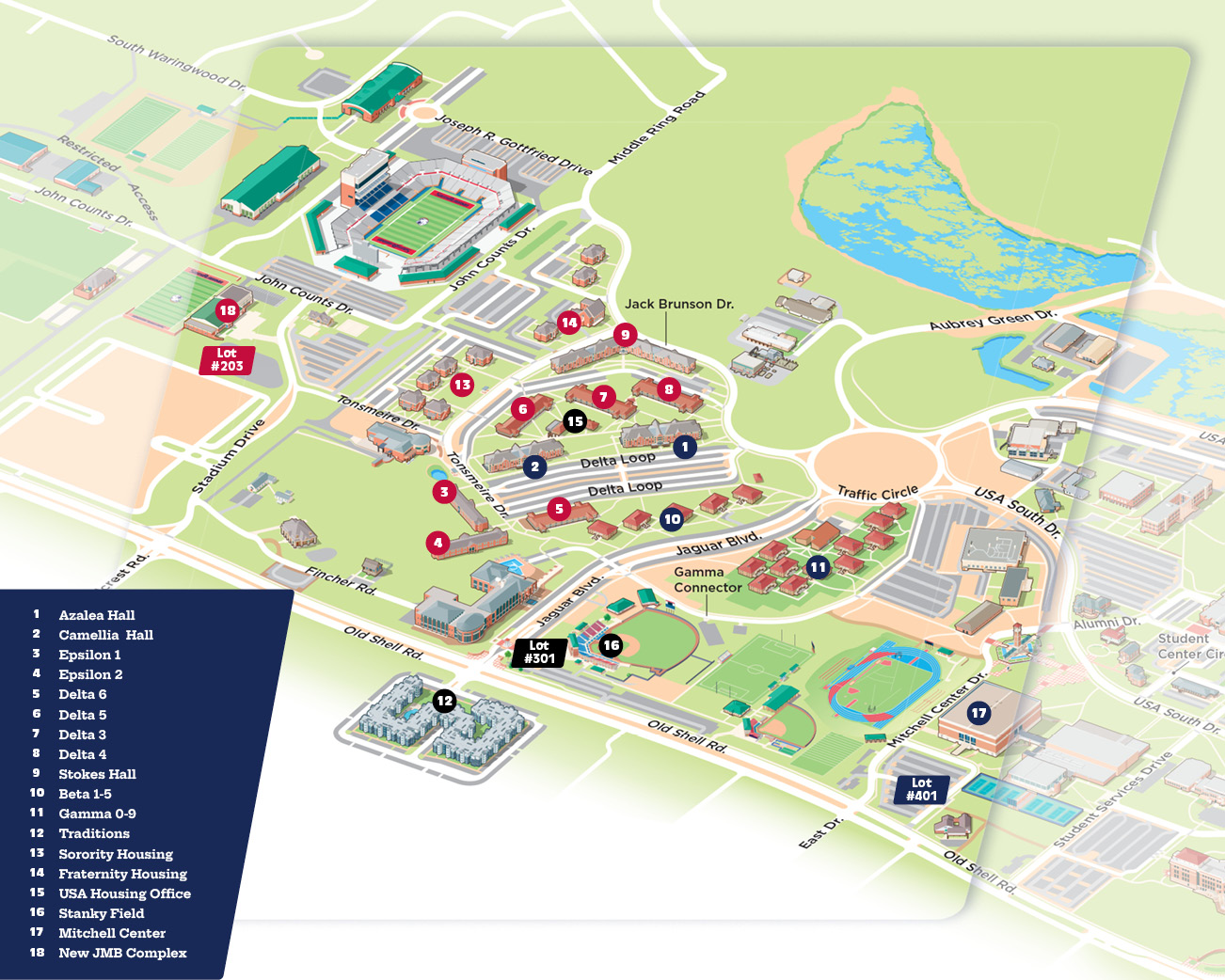 Parking map reference for volunteers