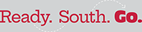 Read South Go Horizontal Red and White logo