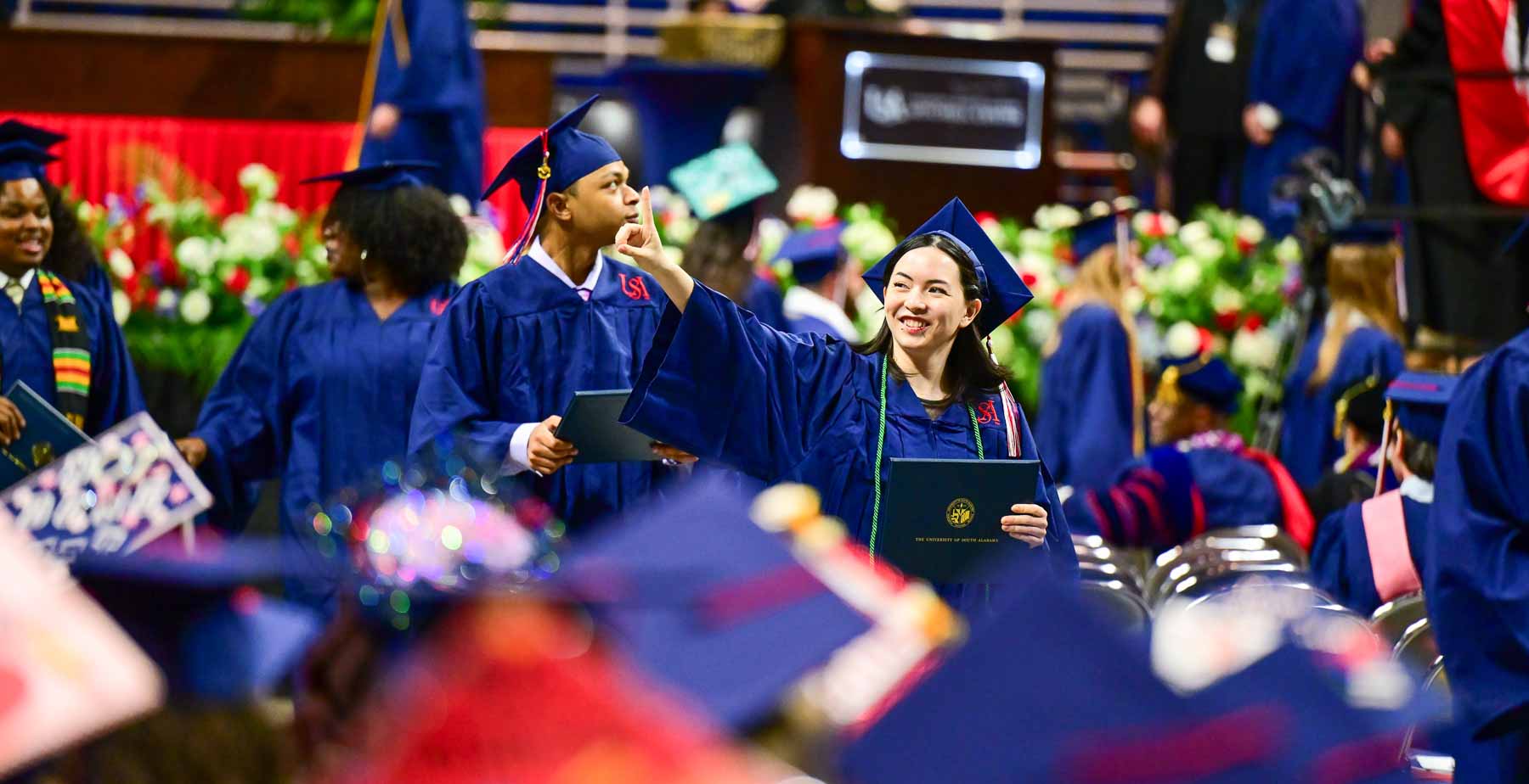 South graduates at the University of South Alabama Commencement
