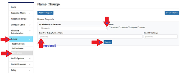 Name Change screenshot