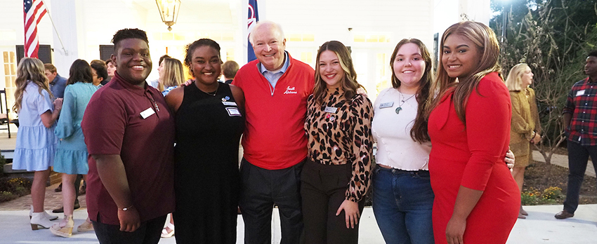 Student Organization Leaders with President Bonner.