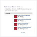 Master Calendar Program - Version 2.0